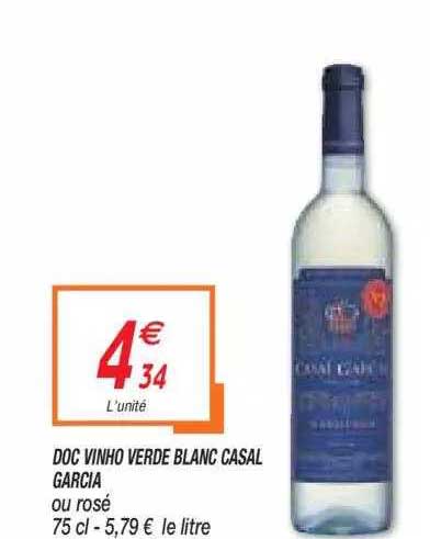 doc vinho verde blanc casal garcia