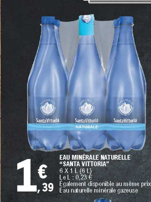 eau minérale naturelle "santa vittoria"