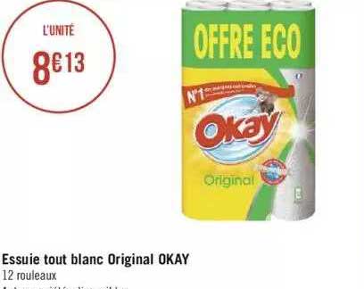 essuie tout blanc original okay