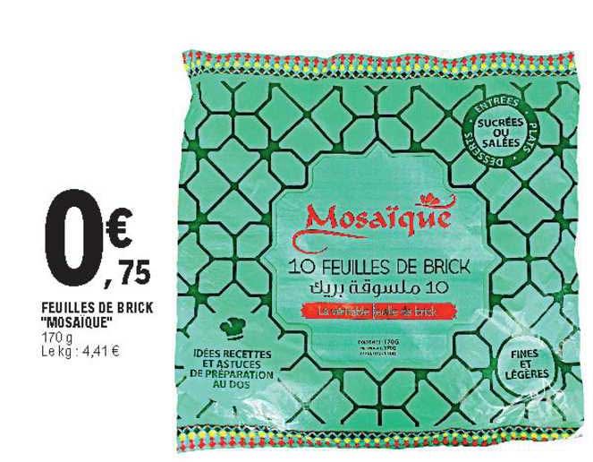 feuilles de brick "mosaïque"