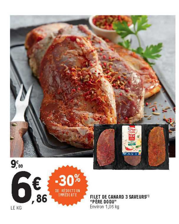 filet de canard 3 saveurs "père dodu"