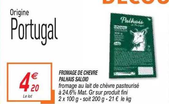 Fromage De Chevre Palhais Saloio