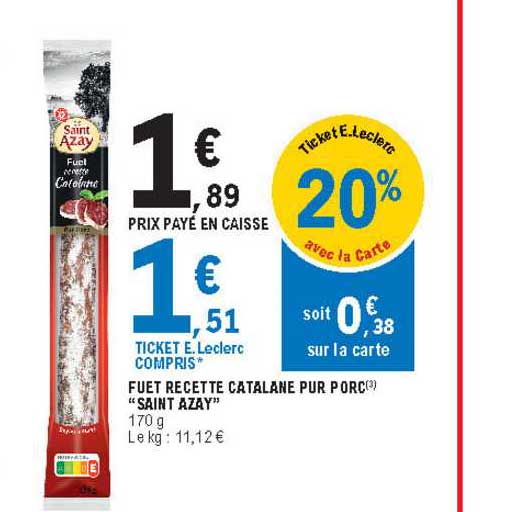 fuet recette catalane pur porc "saint azay"