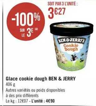 glace cookie dough ben & jerry