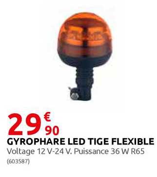 gyrophare led tige flexible