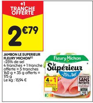 jambon supérieur fleury michon