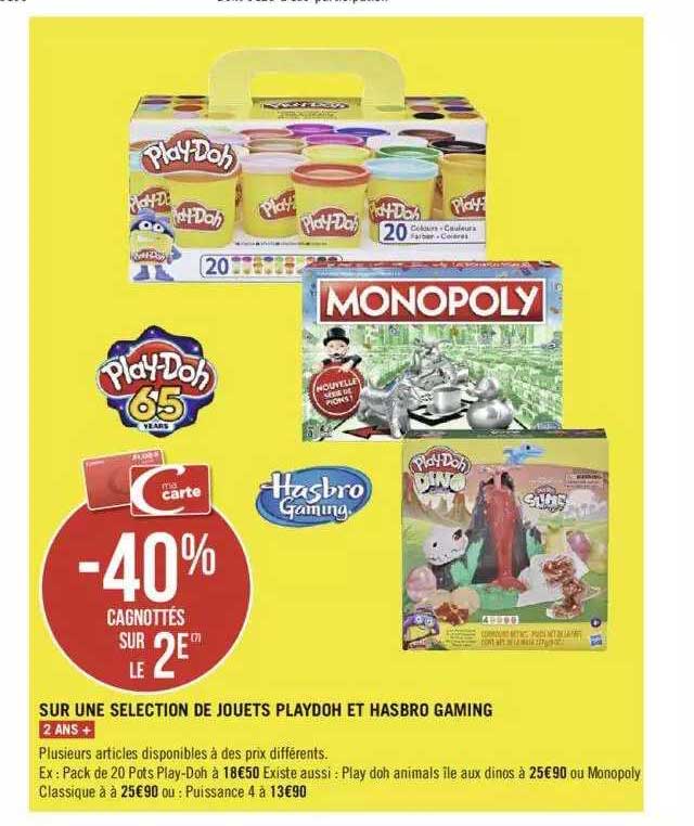jouets playdoh et hasbro gaming