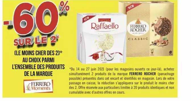 L'ensemble Des Produits De La Marque Ferrero Moments