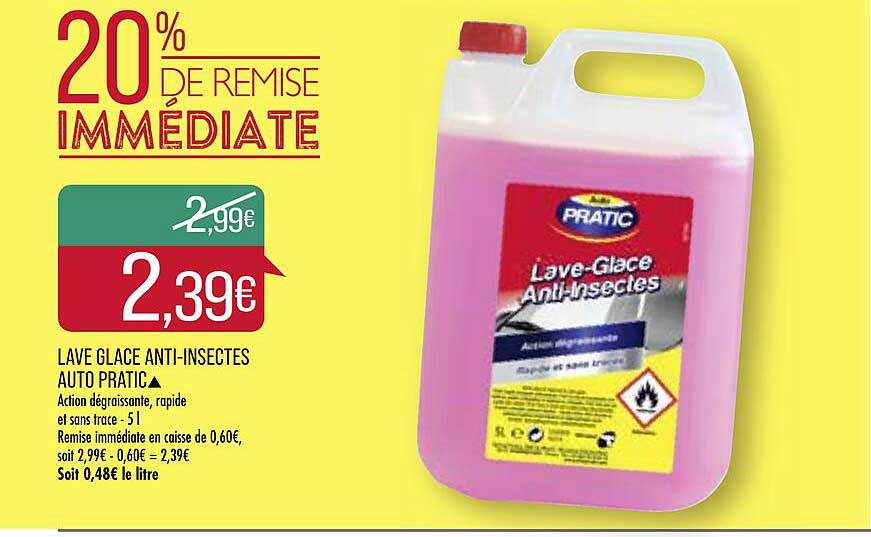 lave glace anti-insectes auto pratic