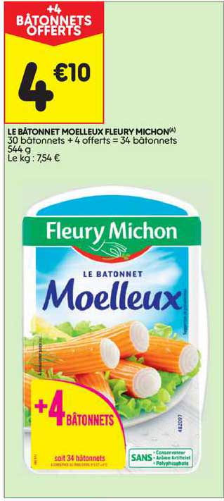 le bâtonnet moelleux fleury michon