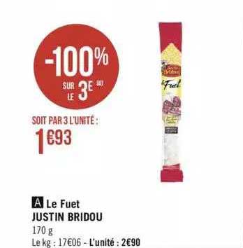 le fuet justin bridou