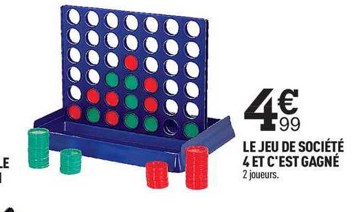 le jeu de société 4 et c'est gagné