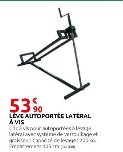 lève autoportée latéral à vis