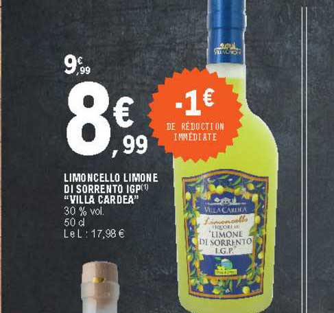 limoncello limone di sorrento igp "villa cardea"