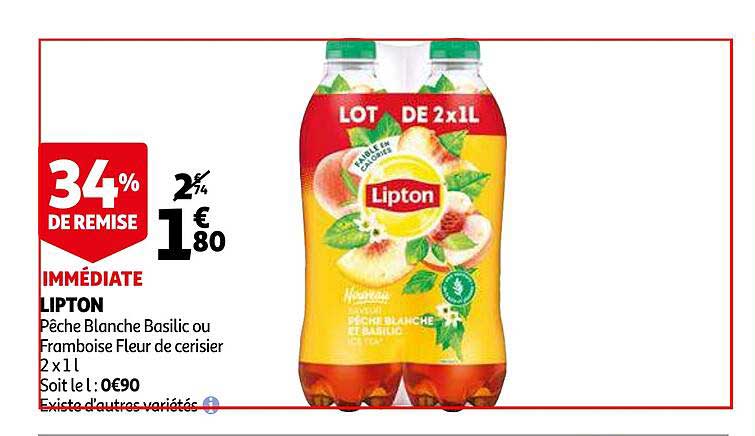 Lipton 34% De Remise Immédiate