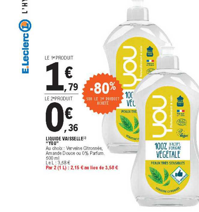 liquide vaisselle "you"