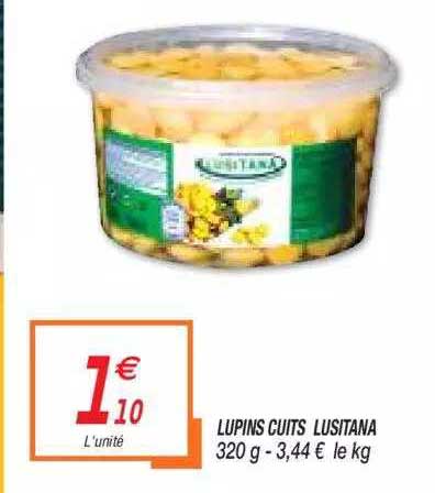 lupins cuits lusitana