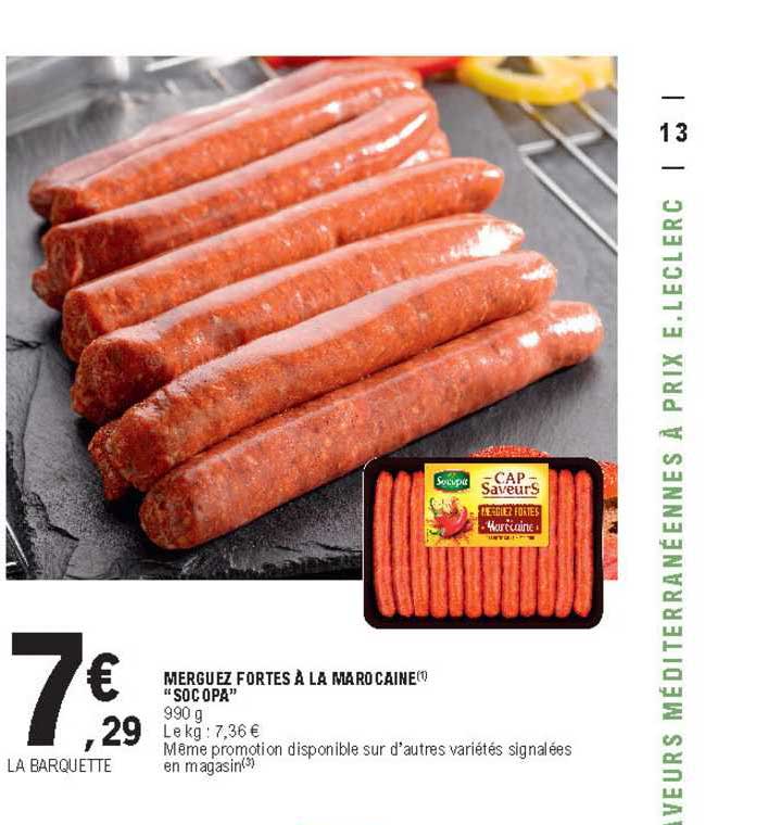 merguez fortes à la marocaine "socopa"