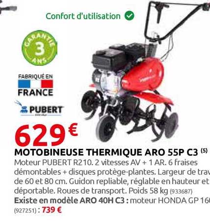 motobineuse thermique aro 55p c3 pubert