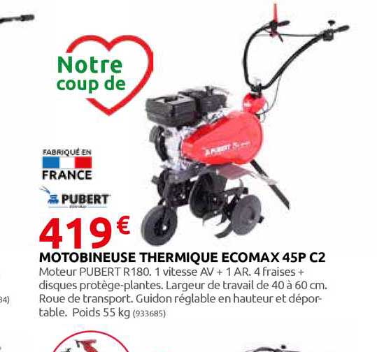 motobineuse thermique ecomax 45p c2 pubert