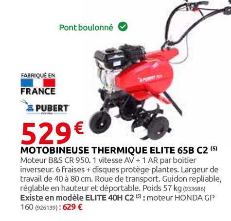 motobineuse thermique elite 65b c2 pubert