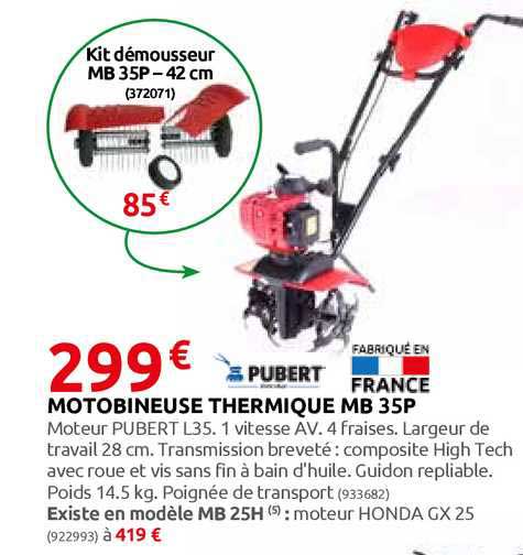 motobineuse thermique mb 35p pubert