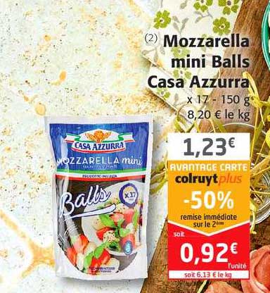mozzarella mini balls casa azzurra