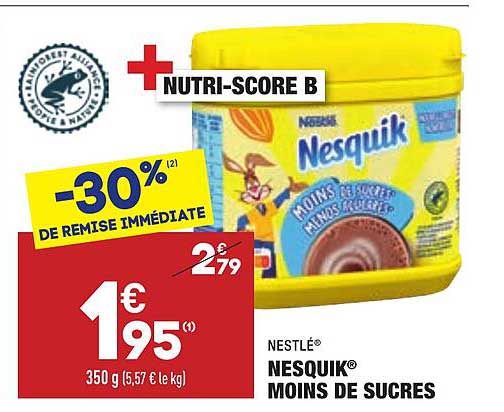 Nesquik Moins De Sucres Nestlé