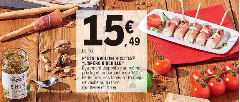 p'tits involtini ricotta "l'apéro d'achille"