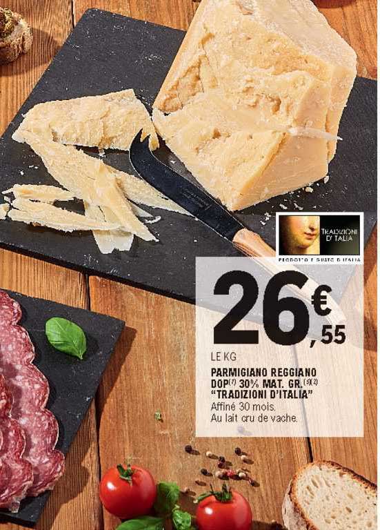 parmigiano reggiano dop 30% mat. gr. "tradizioni d'italia"