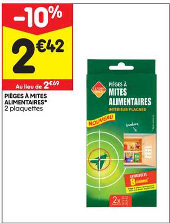 pièges à mites alimentaires