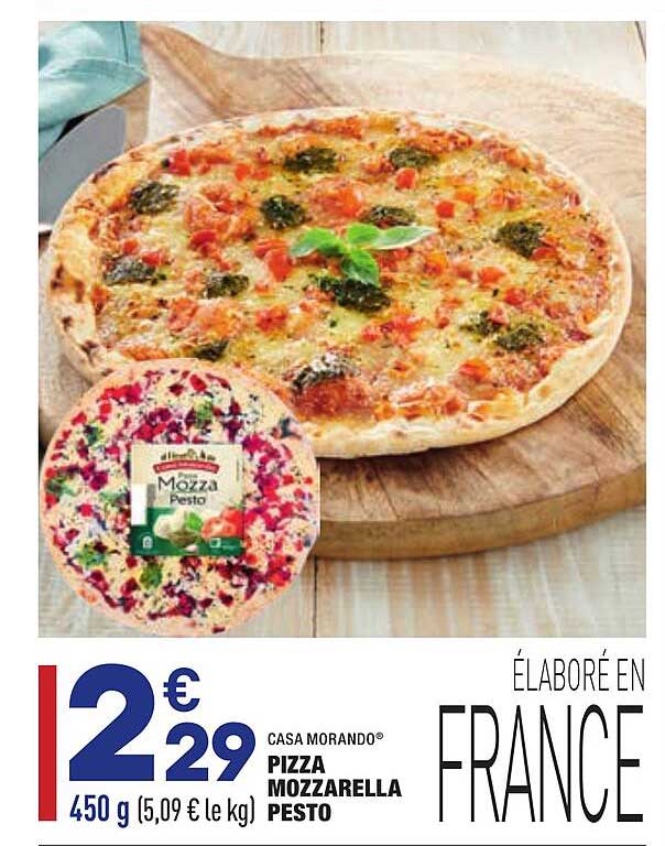 pizza mozzarella pesto casa morando