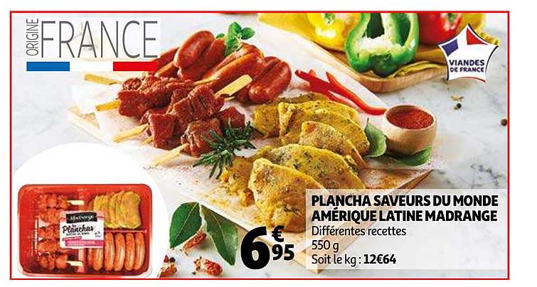 plancha saveurs du monde amérique latine madrange