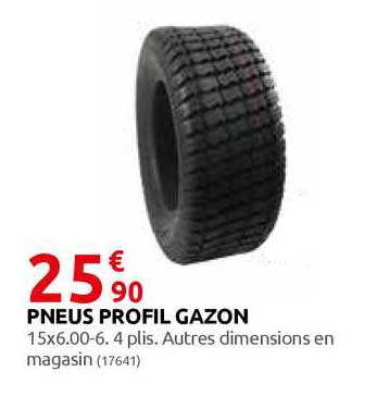 pneus profil gazon