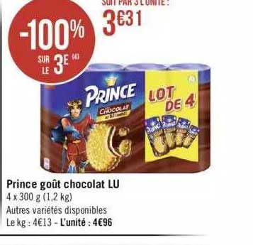 Prince Goût Chocolat Lu