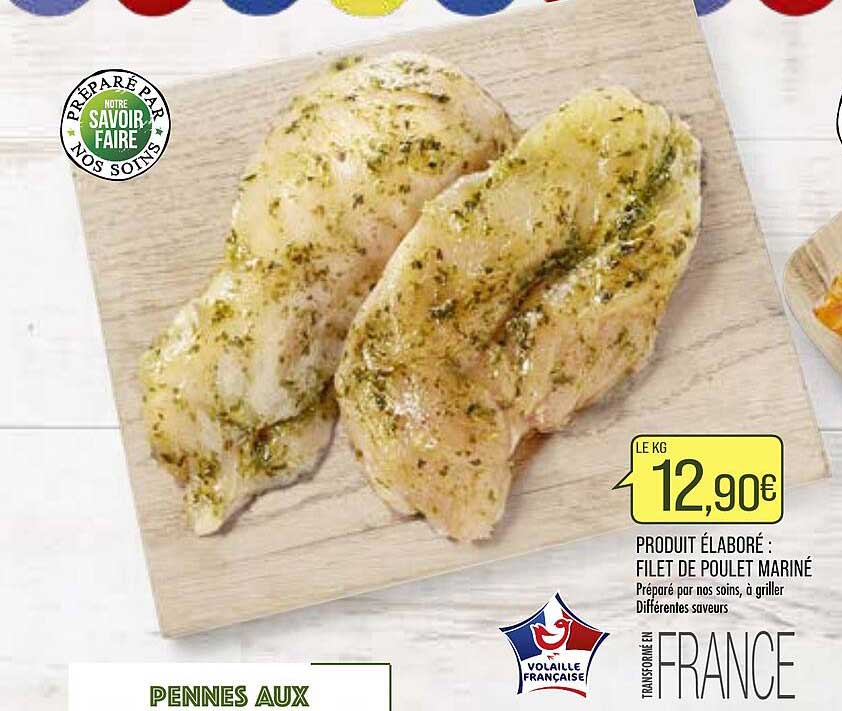 Produit élaboré Filet De Poulet Mariné