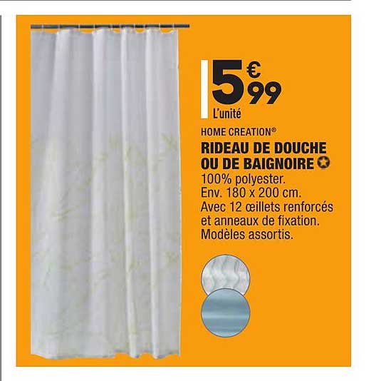 Rideau De Douche Ou De Baignoire Home Creation