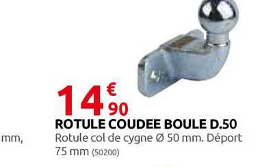 rotule coudée boule d.50