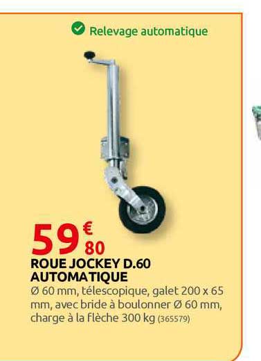 roue jockey d.60 automatique