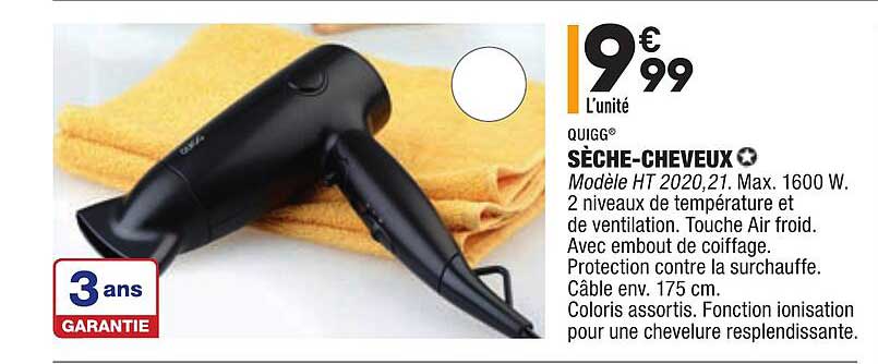 sèche-cheveux quigg