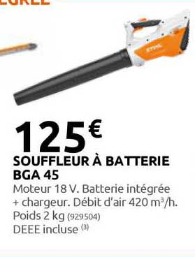 souffleur à batterie bga 45