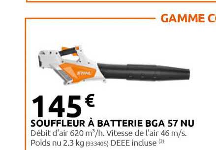 souffleur à batterie bga 57 nu