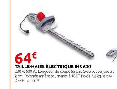 taille-haies électrique ihs 600