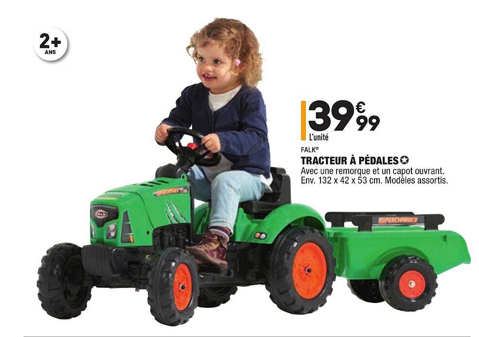 tracteur à pédales falk