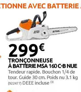 tronçonneuse à batteire msa 160 c-b nue