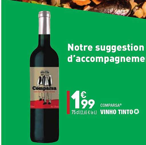 vinho tinto comparsa