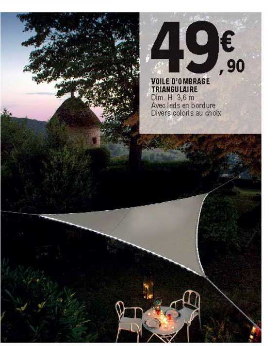 voile d'ombrage triangulaire