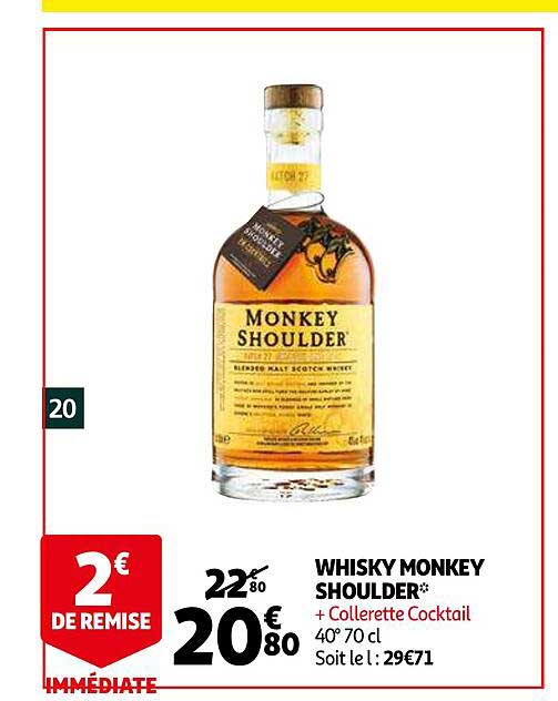 whisky monkey shoulder