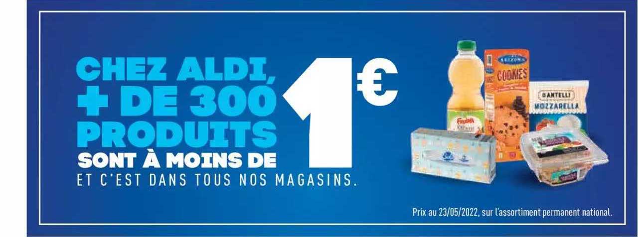 + de 300 produits sont à moins de 1€