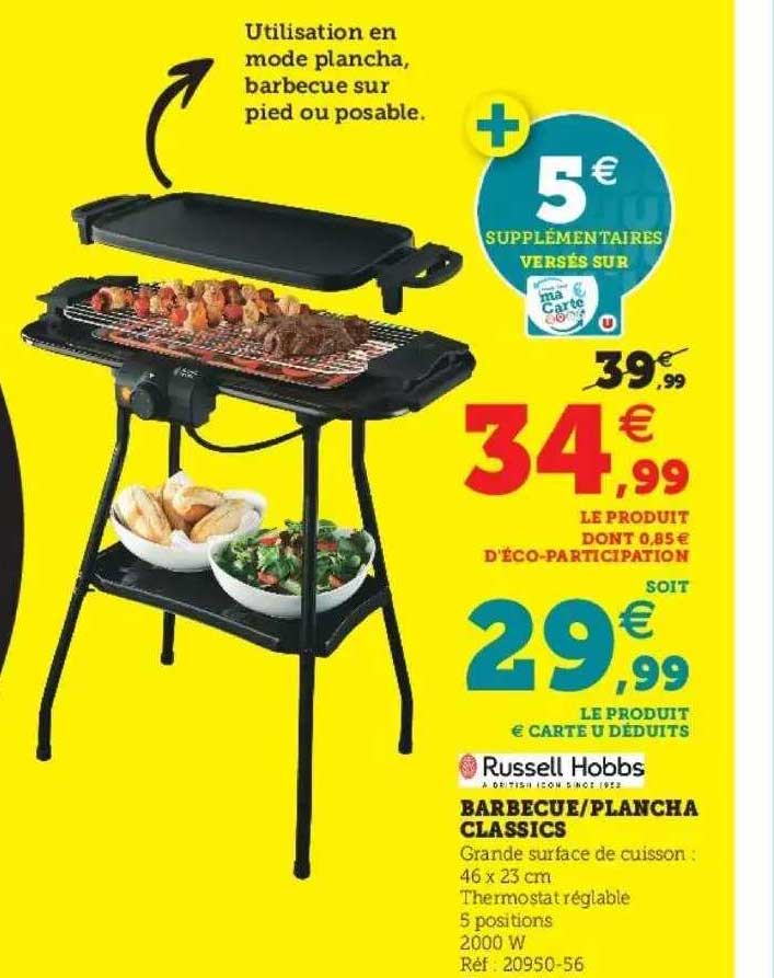 barbecue-plancha classics russell hobbs